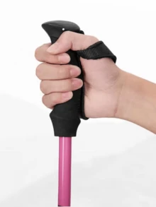 CAMEL CROWN 輕量鋁合金登山杖，多功能可伸縮防滑行走杖，適合戶外徒步 - 粉色 - 查看 3
