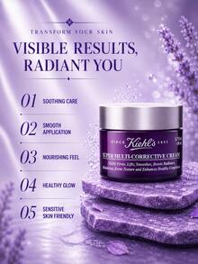 Kiehl's Advanced Night Repair Cream, ukuran penuh 50ml/sampel 7ml, anti-penuaan, mengencangkan dan mengangkat kulit, mengurangi garis-garis halus, tekstur lembut, cocok untuk kulit kering dan kombinasi. - Krim Wajah Kaca Ungu - View 9