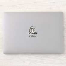1PC Grumpy Sloth "Go Away. I'm Introverting." Sticker, Introvert Meme Vinyl Decal, Funny Anti‑Social Quote, Waterproof Sticker For Laptop, Water Bottle, Car, Phone Case - Multi-color - View 11