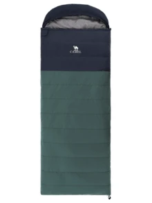 CAMEL CROWN Thickened Cold-Proof Sleeping Bags For Adults & Kids, Portable Dirty-Isolate Warm Sleeping Bag For Indoor & Outdoor Camping - Emerald Green - View 1