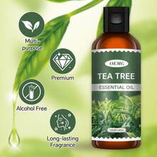 30ml/100ml Tea Tree Essential Oil, Long-Lasting Fragrance, Exquisite Portable Bottle, Suitable For Face, Hair And Body Care, Compatible With Diffusers, Ideal For Home, Car And Travel Use, Perfect Holiday Gift - Tea Tree Oil - View 1
