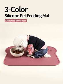 Pet Cat And Dog Silicone Placemat | Waterproof, Non-Slip, Easy To Clean | Soft And Easy To Store | Portable Dining Utensils For Outdoor Use - View 1