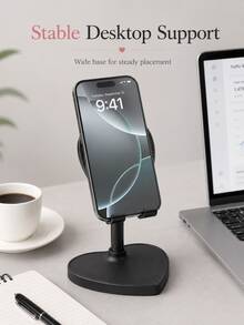 1/2pcs Foldable Portable Desktop Phone Stand, Phone Video/Live Streaming Stand, Easy Stand, Phone Holder, Gift, Giveaway, Fixed Stand, Adjustable Angle, Compact And Lightweight, Pocket-Sized, Suitable For All Smartphones And Tablets, Stable And Non-Slip, Space-Saving - A - View 3