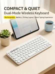 Acer OKR250 Wireless Bluetooth Dual-Mode Keyboard & Mouse Set | Silent Office Rechargeable | Portable & Slim | Compatible With PC/Laptop/Tablet/Smartphone - View 11