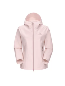 CAMEL CROWN 女款單層硬殼戶外夾克，舒適、防潑水且輕量，適合春季徒步登山 - 煙花粉 - 查看 5