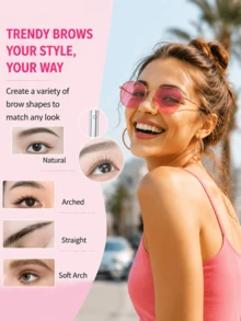 6/10pcs KAI Japanese Stainless Steel Eyebrow Razors, Sharp And Smooth Blades, Women's Grooming Tool, Travel Essential Makeup Tool, Affordable Quality, Christmas Stocking Stuffer, Gift For Women - Blue - View 6