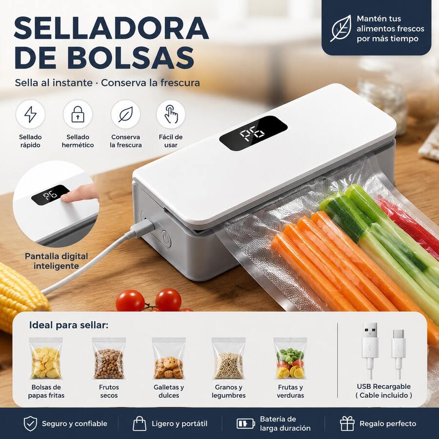 Kitchen Plastic Sealer & Sealing Machine - White - View 1
