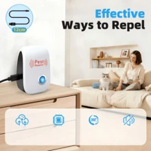 GERTZY 2/4/6pcs USB Powered Ultrasonic Pest Repeller, Physical Pest Control, Quiet Operation, Repels Multiple Types Of Pests, Suitable For Home, Kitchen, Warehouse And Other Scenarios - Single Speaker - View 2