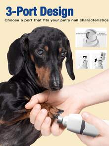 4-In-1 Pet Hair Trimmer, Low Noise Grooming Electric Clipper Set, 2-Speed Adjustable, Dog Hair Clipper Set (With Nail Grinder), Electric Shaver, Paw Hair Trimming, Electric Hair Clipper, USB Rechargeable Pet Clipper, Suitable For Small And Medium-Sized Dogs And Cats, Can Trim Paws, Eyes, Ears, Face And Fur, Cat And Dog Nail Grinding Grooming Care - Multicolor - View 6
