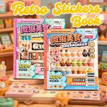 DIY Scene Sticker Book, DIY Handmade Mini Decorative House, Stock Stickers, Simulation Management, Mini Item Stickers, Decorative DIY House Stickers, Landscape Stickers, 3D Mini House Miniature Scene Stickers, Suitable For DIY Handmade, Gift For Girlfriend Adult Stress Relief Office Supplies - Retro Style - View 11