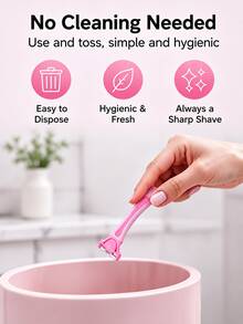 25pcs Women's Razor Set, Women's Razor, Razor Replacement Heads, Women's Razor, Facial Razor, Women's Epilator, Painless Shaving, Hair Removal, Replaceable Blades, Body Hair Removal, Daily Personal Care, Home Use - Upgraded Version - View 5