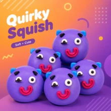 Tachimi 1pc Fun Dog Squeeze Toy, Novelty Collectible With Squishy Crunchy Texture, Fidgettoys Favored By Toy Hobbyists For Daily Play Shipped Randomly - Multicolor - View 9
