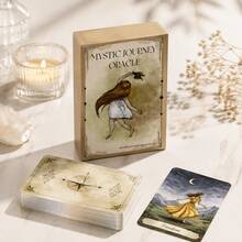 Mystic Journey Oracle Tarot Cards Fresh Watercolor Style Nature Theme Card Game For Enthusiasts Gathering Party Team Activity Collection Gift Cards - Mystic Journey - View 2