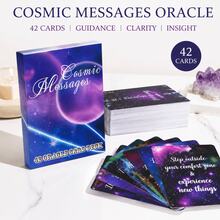 Cosmic Messages Tarot Divination Card Set - 42 Divination Cards With Cosmic Messages Atmosphere And Galaxy Theme For Relaxation, Collection, And Tabletop Game Use - Cosmic Messages - View 5