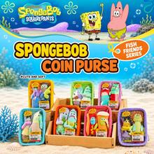 SpongeBob SquarePants 1pc Road Fish Series Plush Coin Purse & Pendant Set, Funny Working Fish Man Design, Cute Cartoon Plush Hanging Ornament, Can Be Hung On Backpacks And Keys, Small Doll, Suitable For Daily Matching Decoration, Fan Collection Display, Fun Birthday Gift, Gift For Best Friends And Classmates, Adorable Quirky Portable Accessory - Multicolor - View 1