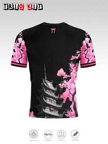 Japanese Men's And Youth T-Shirt, Dragon Pattern Design Comfortable Top, Suitable For Competition, Daily Wear, Gift, Japanese Dragon - Black - View 3