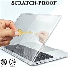 Kompatibel dengan 14-Inch 2026 M5 M2 Air 13.6-Inch Touch ID Case Kompatibel dengan Macbook Air 13-Inch M1 Case 2024 M4 Pro 16-Inch 14-Inch M5 15-Inch M3 2025 Crystal Clear Case Neo A18 Pro BARU - View 3
