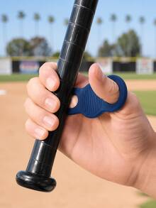 2Pcs/Set Baseball Thumb Web Protector Pad, Soft Silicone Batting Grip Guard For Thumb & Hand Protection, Anti-Slip Baseball Bat Training Accessory For Practice And Games - Multicolor - View 7