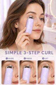 SKYWORTH Portable Electric Eyelash Curler, 300mAh Battery, Type-C Charging, Heated Eyelash Styling Tool, 3 Heating Levels, Wide Arc Opening, Suitable For Women - View 4
