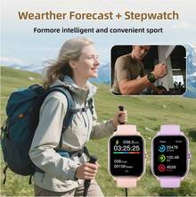 NcmRyu 1.83 Inch HD Display Smart Sports Watch, 260mAh Battery, Bluetooth Calling, Bluetooth Music, Outdoor Flashlight, Multiple Sports Modes, Suitable As Gift For Friends And Couples, Compatible With Android And IOS, Unisex Smartwatch - View 4