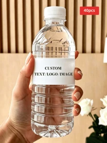 1/20/40件可客製化水瓶貼紙，防水防油，健身水瓶適用，適合送給朋友、家人、伴娘、伴郎，生日、派對、單身派對、婚禮、旅行，個性化禮物 - 多色2 - 查看 19