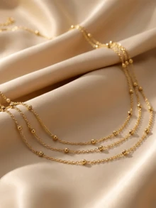 1/3 Pcs Stylish & Minimalist Rhinestone Pendant Waist Chain – Elegant And Versatile; Suitable For Everyday Wear, Parties, The Beach, And Halloween. - Multicolor - View 2