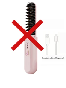 Portable Mini Straightening Comb, USB Rechargeable Negative Ion Comb, Dual-Function Curling Iron/Electric Heating Comb, Constant Temperature Anti-Scald Design, Suitable For Travel, Home, Salon Use, Ideal Gift For Friends And Family, Women's Gift - Multiple Styles - View 15