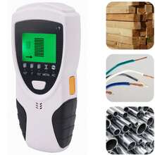 Handheld Portable Wall Detector Scanner For AC Wires, Wood, Metal Pipes, And Rebar - White - View 1