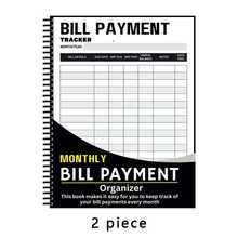 2 Packs B5 Budget Planner, Monthly Bill Payment Tracker Notebook, Household Finance Expense Record Log Book, Money Organizer For Home Budget Management - 1 Set - View 9
