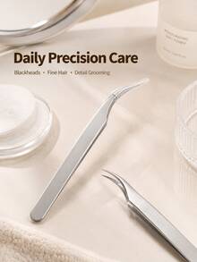High Precision Ultra Fine Point Tweezers Dolphin Tweezers For Blackheads, Fine Hair, Acne - Multicolor - View 3