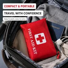 Compact First Aid Kit With Emergency Blanket And Scissors, Perfect For Emergency Use - Compact-130pcs - View 5