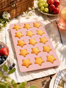 1pc Star-Shaped Silicone Ice Cube Mold And Chocolate Mold, Suitable For Cookies, Chocolate, Soap, Pudding And Jelly Molds. Ice Cubes Easy To Release. Perfect For Parties And Many Other Uses. - Multicolor - View 2
