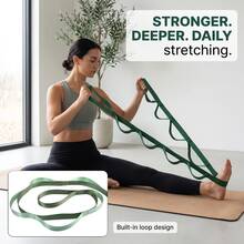 Dây kháng lực giãn cơ yoga không co giãn, dây tập thể dục fitness, phù hợp cho tập yoga, giãn lưng, khiêu vũ và phụ kiện tập luyện tại studio yoga - Nhiều màu - Xem 7