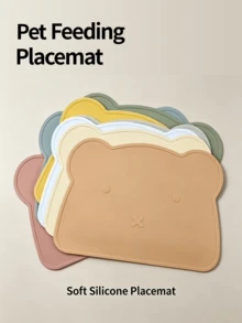 Pet Cat And Dog Silicone Placemat | Waterproof, Non-Slip, Easy To Clean | Soft And Easy To Store | Portable Dining Utensils For Outdoor Use - View 2