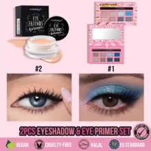 MISSLYN 2PCS EYESHADOW & EYE PRIMER SET, Waterproof, High-Pigment, Boosts Color Payoff, Precise Colour Application, Ideal For Teens,Students,Makeup Lovers, Perfect For Back To School, Halloween Costume Looks, Everyday Commute, Trick Or Treat - #Set 1 - View 12