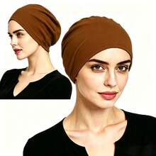 Women's Solid Color Headband - Minimalist, Elastic, Fashionable Versatile Casual Headscarf, Soft Comfortable Multi-Use Daily Hair Care Cap, Sleep Hair Care Cap, Soft Texture - Multicolor - View 17