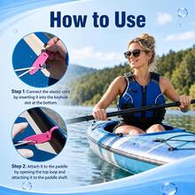 2pcs Kayak Paddle Clips + Paddleboard Phone & Drink Holder, Universal Outdoor Paddleboard Fixing Clips, Surfboard Accessories, Rope Clips - SUP Paddle Board Outdoor Accessories - View 4