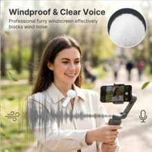 HITOZON Wireless Lavalier Lapel Microphone For Smartphone, Plug‑And‑Play Clip‑On Mic With Noise Reduction, Ideal For Vlogging, Live Streaming, Podcasting, Interviews & Teaching - White - View 4