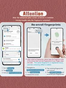 2Pcs 3D Curved HD Tempered Glass Film Full Coverage 9H Hardness Explosion Proof Anti Scratch Phone Screen Protector Compatible With Samsung Galaxy/Compatible With Huawei/Honor/ Reno/Compatible With OnePlus/Compatible With Xiaomi/ Note 15 14 13 Pro+ 4G 5G No Bubble Automatic Adsorption Protective Film - Clear - View 5