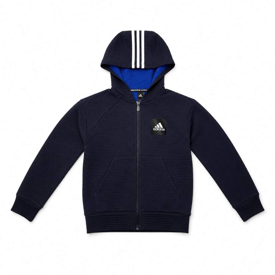 Adidas Essentials 3-Stripes Track Jacket, Light Grey, Women's - Navy - View 1