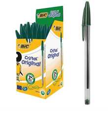 BIC أقلام حبر جاف - أخضر - مشاهدة 1