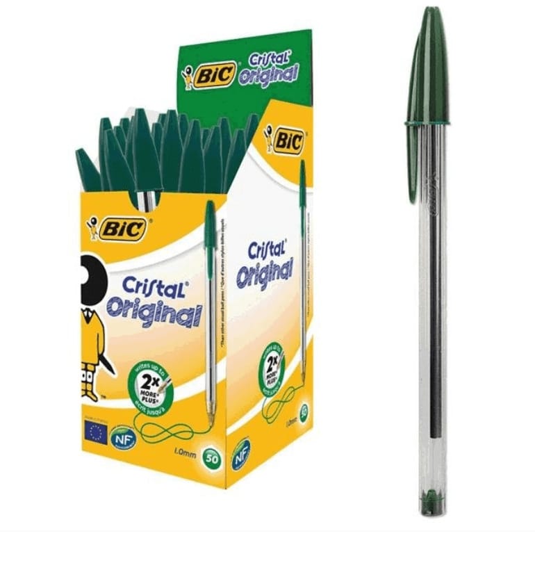 BIC أقلام حبر جاف - أخضر - مشاهدة 1