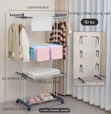 Stendibiancheria - Stendibiancheria - 4 pezzi - grigio - Visualizzare 4