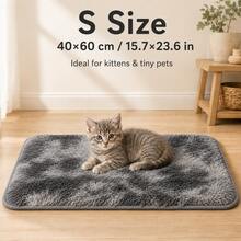 Long Pile Pet Mat, Suitable For Cats And Dogs, Soft Fluffy Long Hair Sleeping Pad, Non-Slip Bottom Back, Comfortable Indoor Resting Mat, Suitable For Puppies, Kittens, Small And Large Pets - Black - View 14