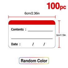 200PCS Colorful Removable Freezer & Food Storage Labels - Waterproof Food Storage Stickers, Kitchen Organization, Date & Content, English, No Residue Paper Labels, Perfect For Meal Prep, Containers & Kitchen Essentials, Holiday Must-Have - Multicolor - View 15