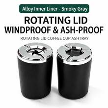 Car Ashtray Sealed Rotating Anti-Dust Metal Creative High-End Interior Car Use Anti-Drop YP - Car-mounted Version - View 1