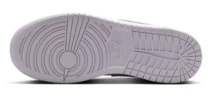 Jordan Air Jordan 1 Leather Comfortable Fit GS Preppy Style Low-Top Basketball Shoes Unisex Taro Purple - Taro Purple - View 4