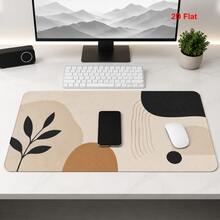 Large Desk Mat / Extended Mouse Pad – Abstract Bohemian Style – Desk Decor – Smooth Surface – Non-Slip & Easy To Clean – Computer Desk Accessory – School Supplies & Gift – 2D Flat Design - Mouse Pad - View 2