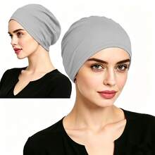 Women's Solid Color Headband - Minimalist, Elastic, Fashionable Versatile Casual Headscarf, Soft Comfortable Multi-Use Daily Hair Care Cap, Sleep Hair Care Cap, Soft Texture - Multicolor - View 15