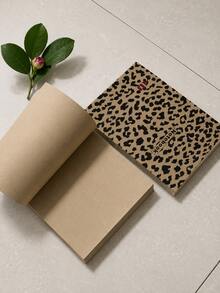 3pcs Leopard Print Notebook Set, 1pc B5 Large Notebook & 2pcs B6 Small Notebooks, Blank Page Kraft Paper Journal, Aesthetic Writing Notebook For School, Office, Note Taking, Journaling, Study & Daily Use, Back To School Stationery Supplies - Upgraded and Thickened - View 7